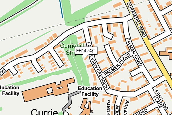 EH14 5QT map - OS OpenMap – Local (Ordnance Survey)