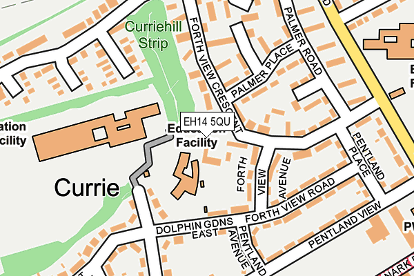 EH14 5QU map - OS OpenMap – Local (Ordnance Survey)