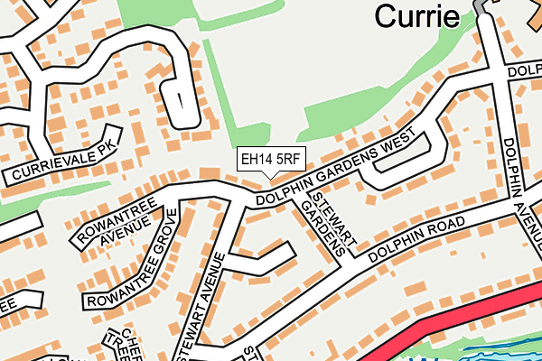 EH14 5RF map - OS OpenMap – Local (Ordnance Survey)
