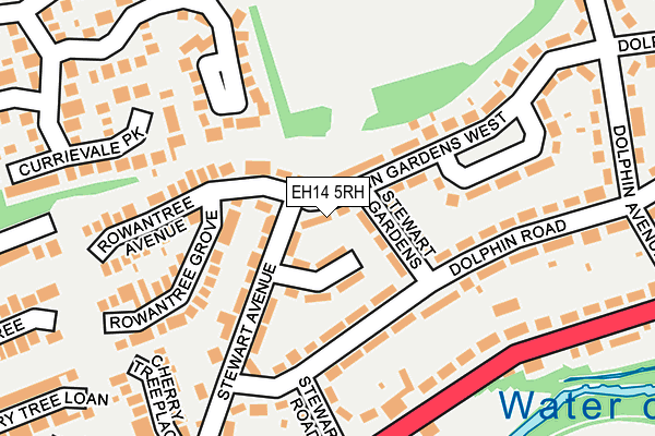 EH14 5RH map - OS OpenMap – Local (Ordnance Survey)