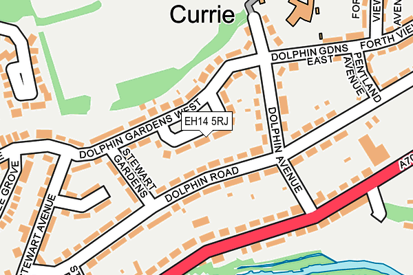 EH14 5RJ map - OS OpenMap – Local (Ordnance Survey)