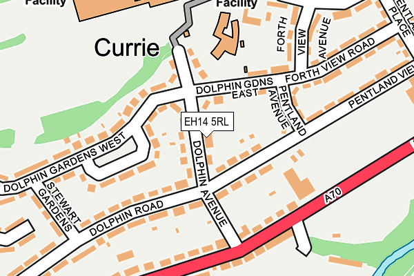 EH14 5RL map - OS OpenMap – Local (Ordnance Survey)