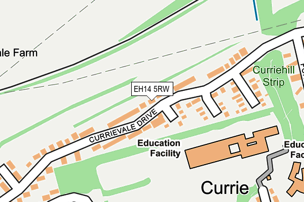 EH14 5RW map - OS OpenMap – Local (Ordnance Survey)