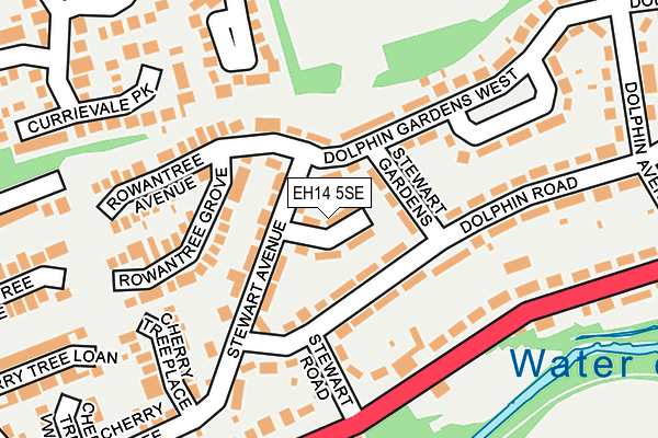 EH14 5SE map - OS OpenMap – Local (Ordnance Survey)