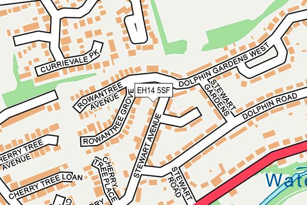 EH14 5SF map - OS OpenMap – Local (Ordnance Survey)