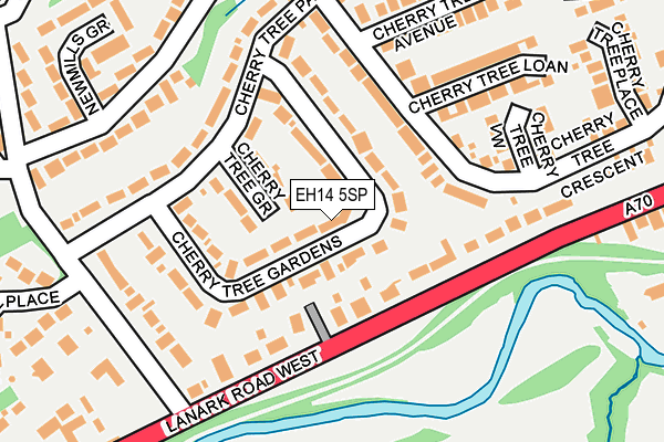 EH14 5SP map - OS OpenMap – Local (Ordnance Survey)
