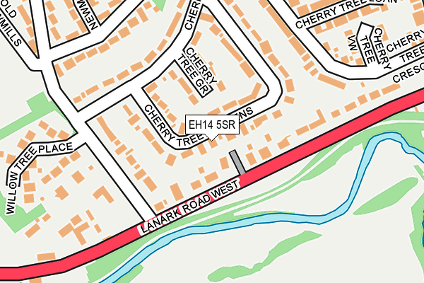 EH14 5SR map - OS OpenMap – Local (Ordnance Survey)
