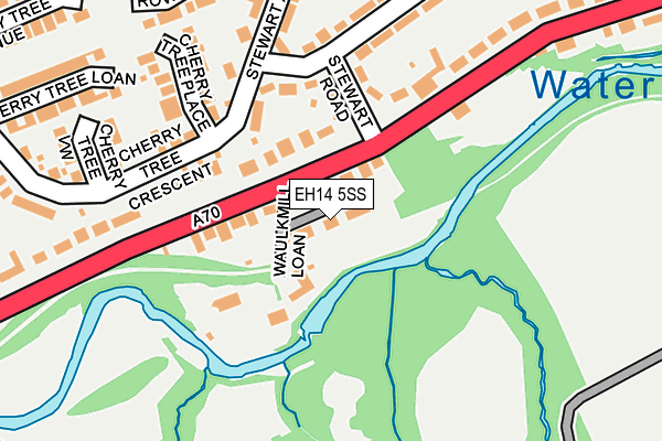 EH14 5SS map - OS OpenMap – Local (Ordnance Survey)