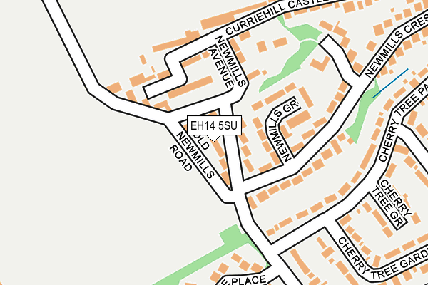 EH14 5SU map - OS OpenMap – Local (Ordnance Survey)
