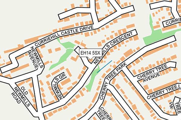 EH14 5SX map - OS OpenMap – Local (Ordnance Survey)