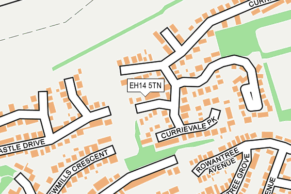 EH14 5TN map - OS OpenMap – Local (Ordnance Survey)