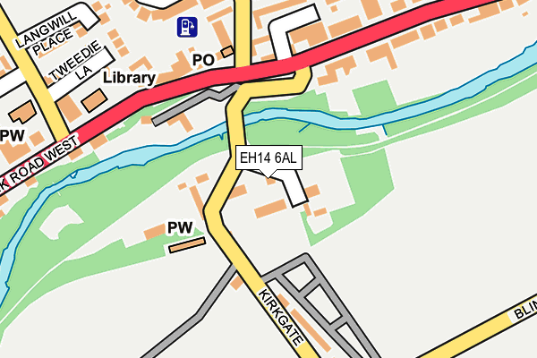 EH14 6AL map - OS OpenMap – Local (Ordnance Survey)