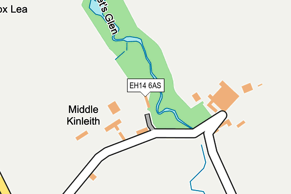 EH14 6AS map - OS OpenMap – Local (Ordnance Survey)