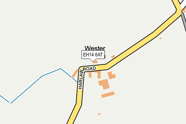 EH14 6AT map - OS OpenMap – Local (Ordnance Survey)