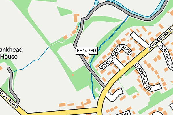 EH14 7BD map - OS OpenMap – Local (Ordnance Survey)