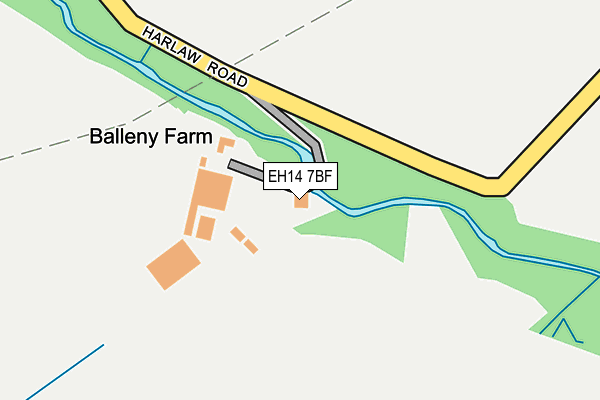 EH14 7BF map - OS OpenMap – Local (Ordnance Survey)