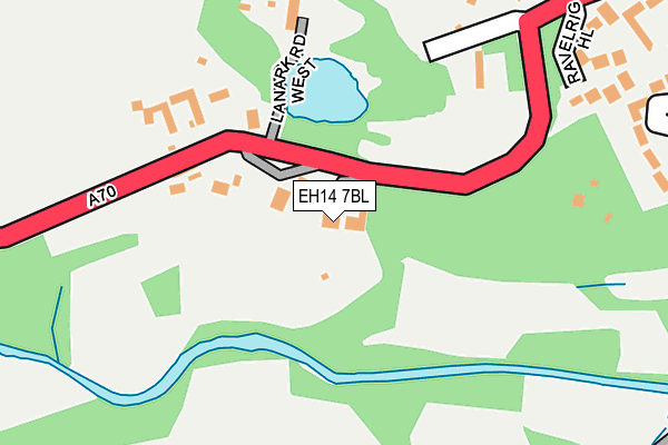 EH14 7BL map - OS OpenMap – Local (Ordnance Survey)
