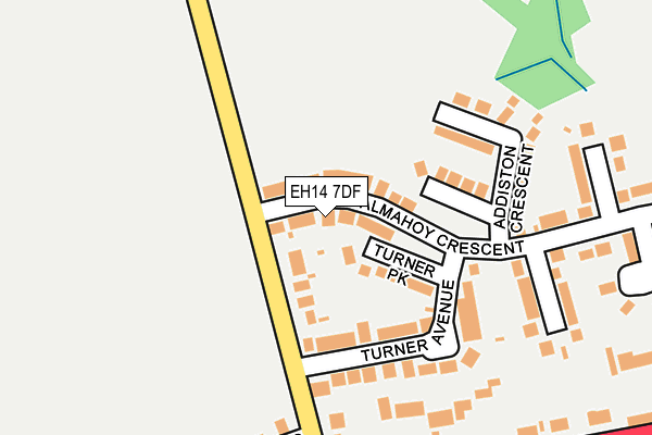 EH14 7DF map - OS OpenMap – Local (Ordnance Survey)