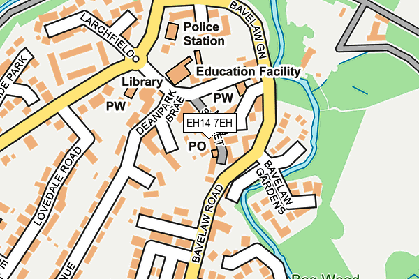 EH14 7EH map - OS OpenMap – Local (Ordnance Survey)