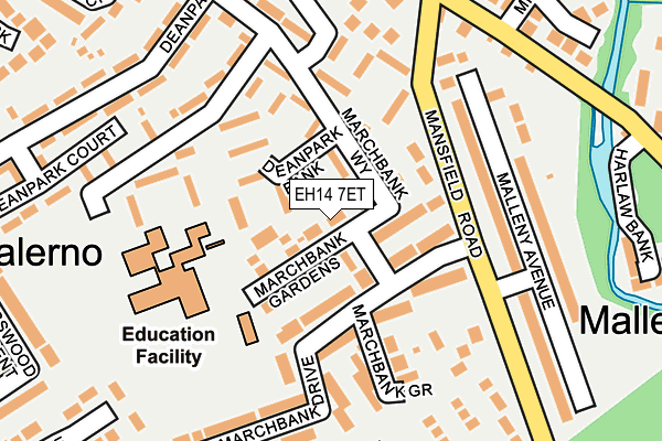 EH14 7ET map - OS OpenMap – Local (Ordnance Survey)