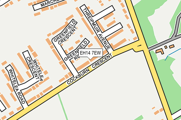EH14 7EW map - OS OpenMap – Local (Ordnance Survey)