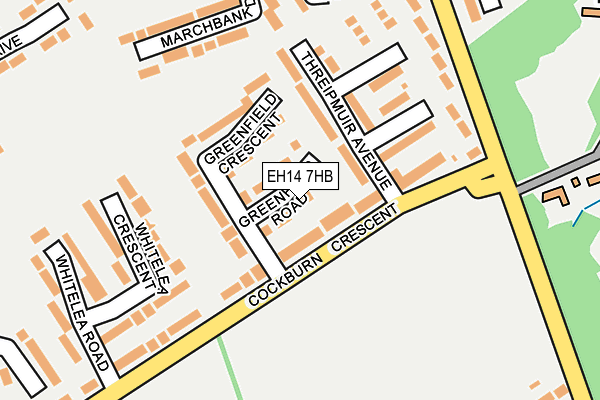 EH14 7HB map - OS OpenMap – Local (Ordnance Survey)
