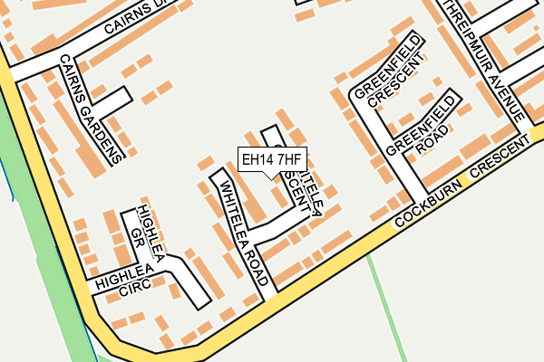 EH14 7HF map - OS OpenMap – Local (Ordnance Survey)