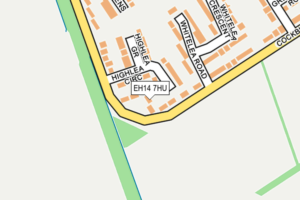 EH14 7HU map - OS OpenMap – Local (Ordnance Survey)