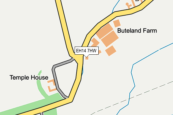 EH14 7HW map - OS OpenMap – Local (Ordnance Survey)