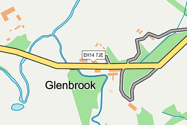 EH14 7JE map - OS OpenMap – Local (Ordnance Survey)