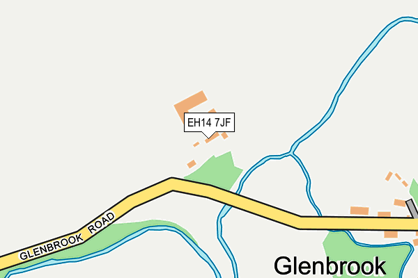 EH14 7JF map - OS OpenMap – Local (Ordnance Survey)