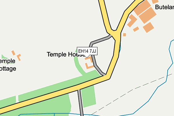EH14 7JJ map - OS OpenMap – Local (Ordnance Survey)