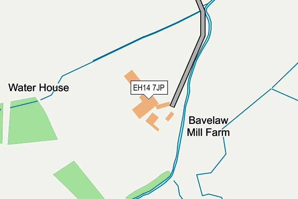 EH14 7JP map - OS OpenMap – Local (Ordnance Survey)