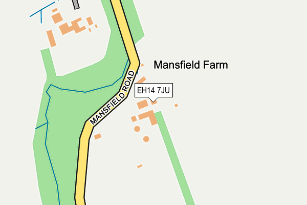 EH14 7JU map - OS OpenMap – Local (Ordnance Survey)