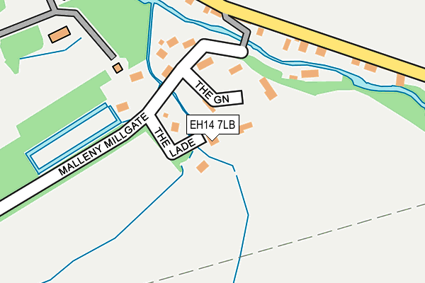 EH14 7LB map - OS OpenMap – Local (Ordnance Survey)