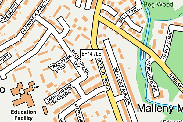 EH14 7LE map - OS OpenMap – Local (Ordnance Survey)