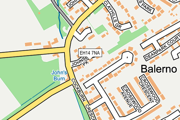 EH14 7NA map - OS OpenMap – Local (Ordnance Survey)