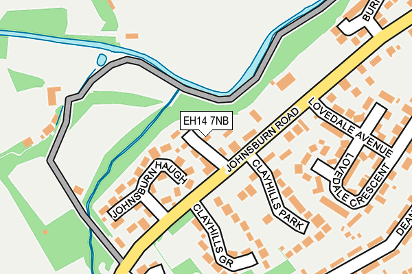 EH14 7NB map - OS OpenMap – Local (Ordnance Survey)