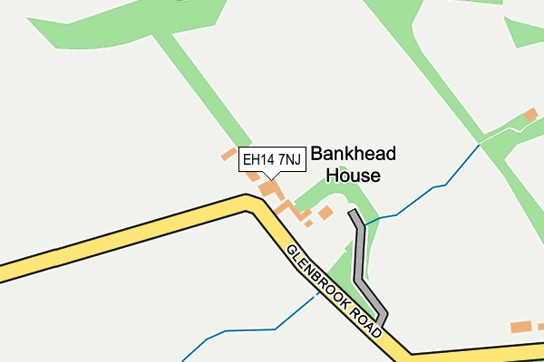 EH14 7NJ map - OS OpenMap – Local (Ordnance Survey)