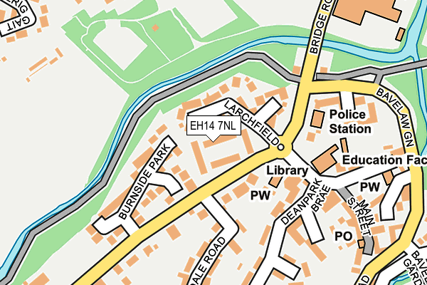 EH14 7NL map - OS OpenMap – Local (Ordnance Survey)