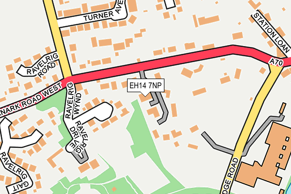 EH14 7NP map - OS OpenMap – Local (Ordnance Survey)