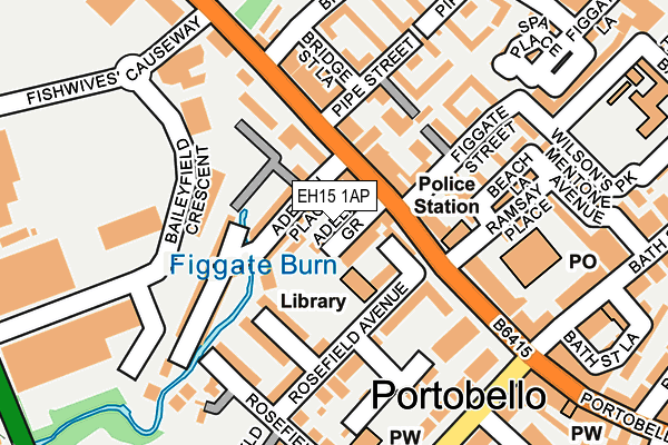 EH15 1AP map - OS OpenMap – Local (Ordnance Survey)