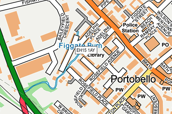 EH15 1AY map - OS OpenMap – Local (Ordnance Survey)