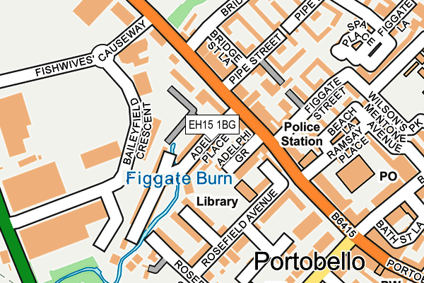 EH15 1BG map - OS OpenMap – Local (Ordnance Survey)