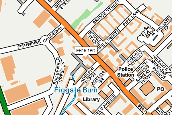 EH15 1BQ map - OS OpenMap – Local (Ordnance Survey)