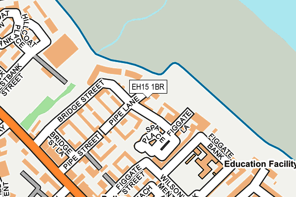 EH15 1BR map - OS OpenMap – Local (Ordnance Survey)