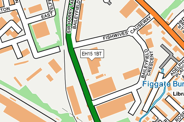 EH15 1BT map - OS OpenMap – Local (Ordnance Survey)