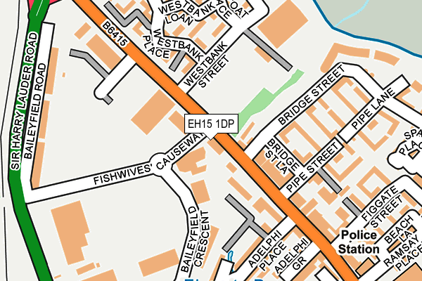 EH15 1DP map - OS OpenMap – Local (Ordnance Survey)