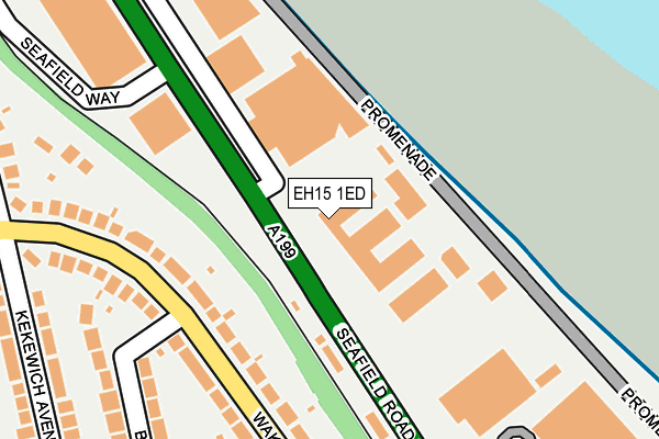 EH15 1ED map - OS OpenMap – Local (Ordnance Survey)