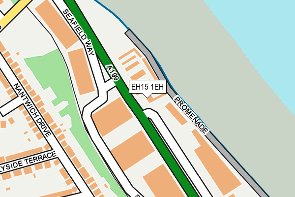 EH15 1EH map - OS OpenMap – Local (Ordnance Survey)